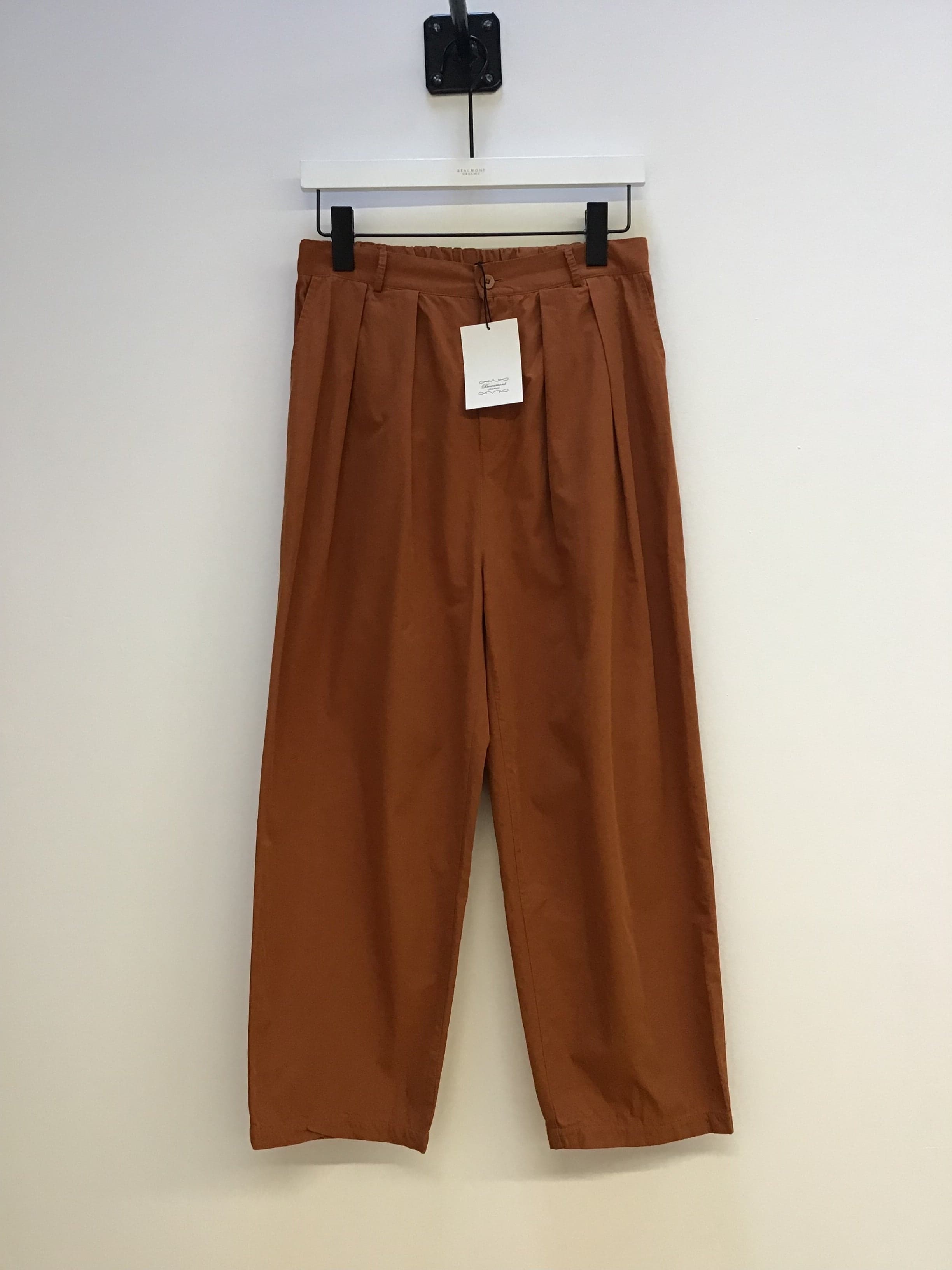 Enola Organic Cotton Trousers in Caramel S Preloved