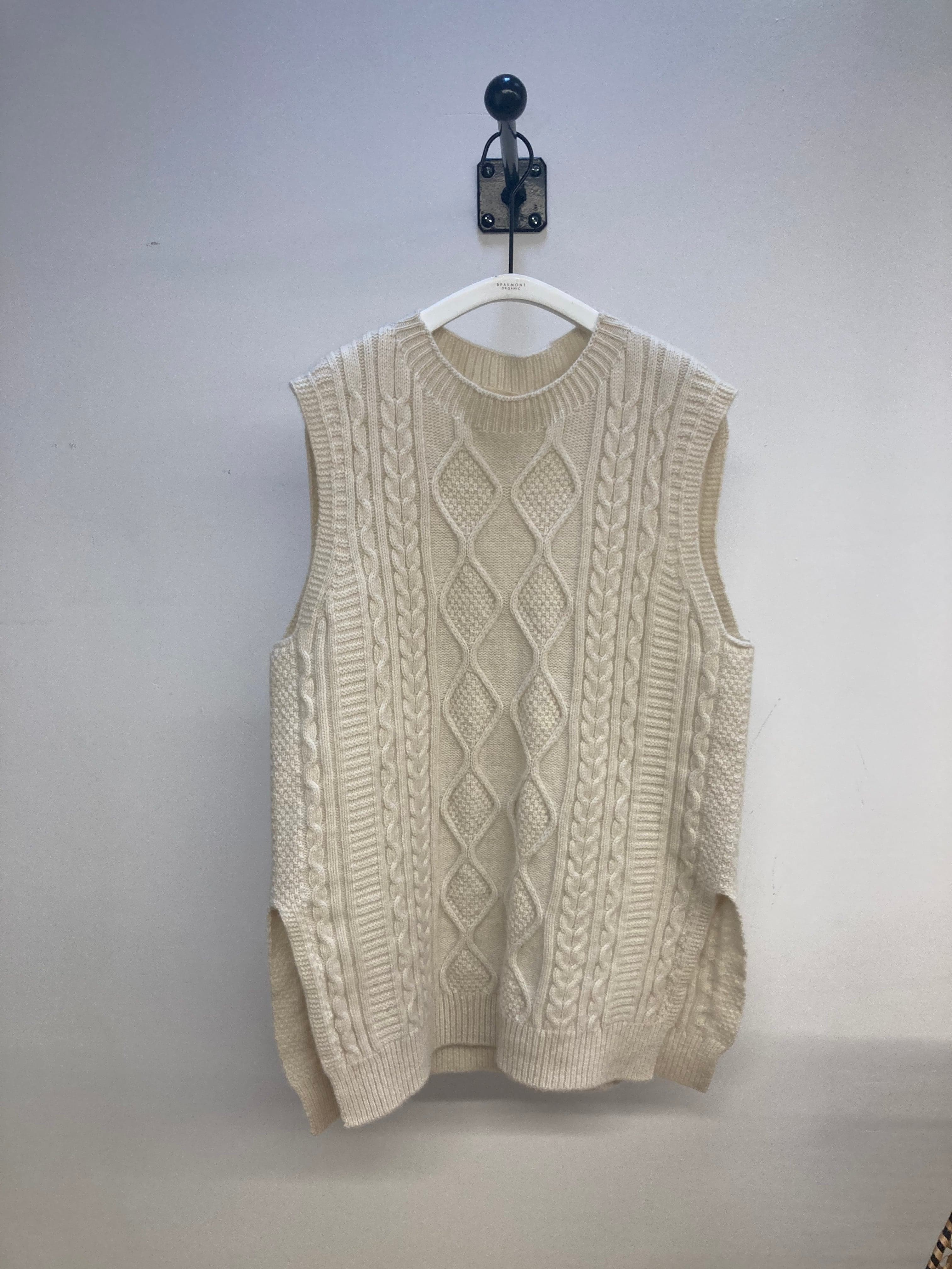 Pippa Knitted Vest in Undyed Size XS Preloved