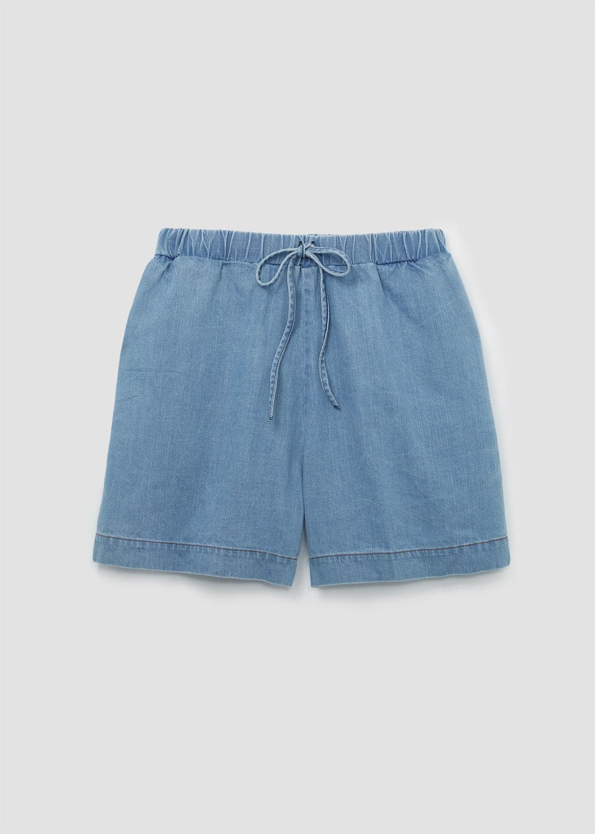 Paola-Leigh Organic Cotton Denim Short in Chambray