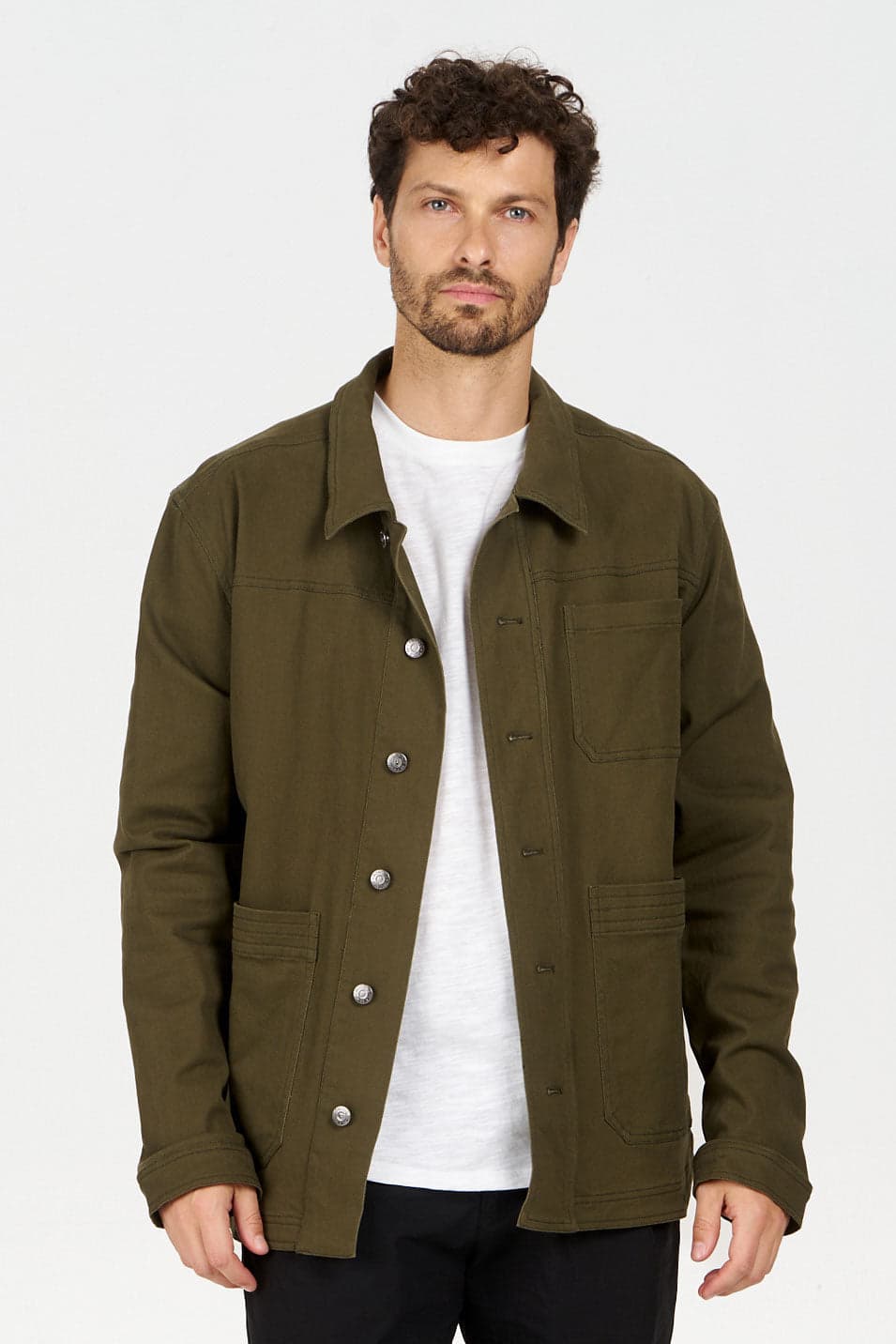 CHRISTOPHE Organic Cotton Jacket - Green