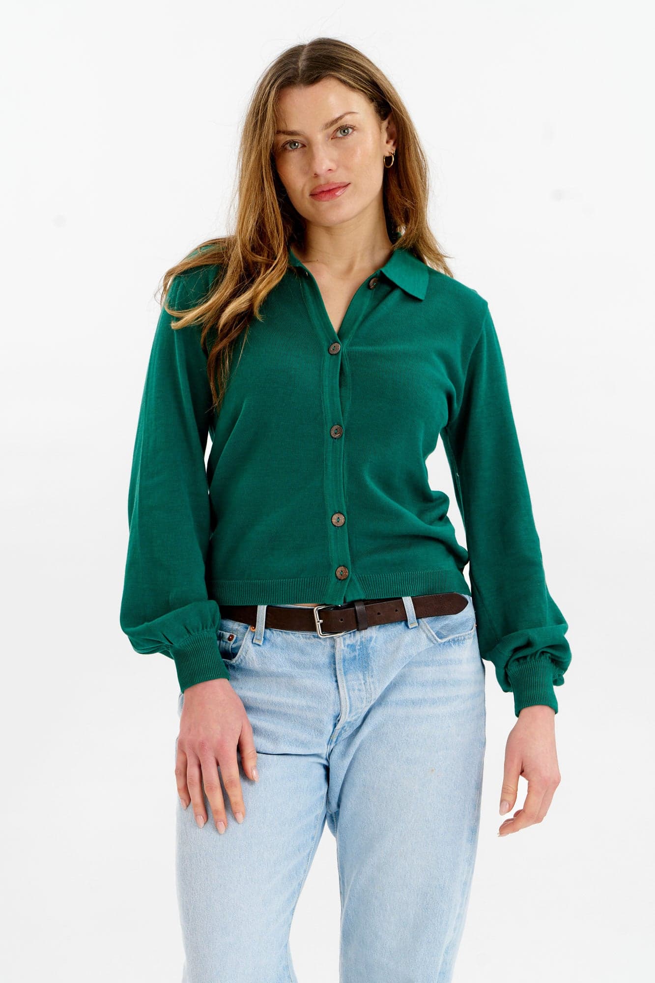 NANI Organic Cotton Cardigan - Green