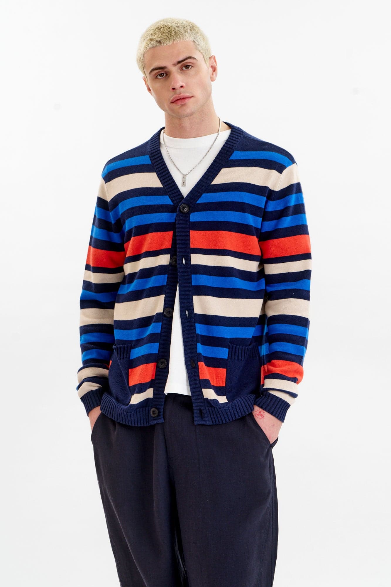 STRIPE - GOTS Organic Cotton Cardigan