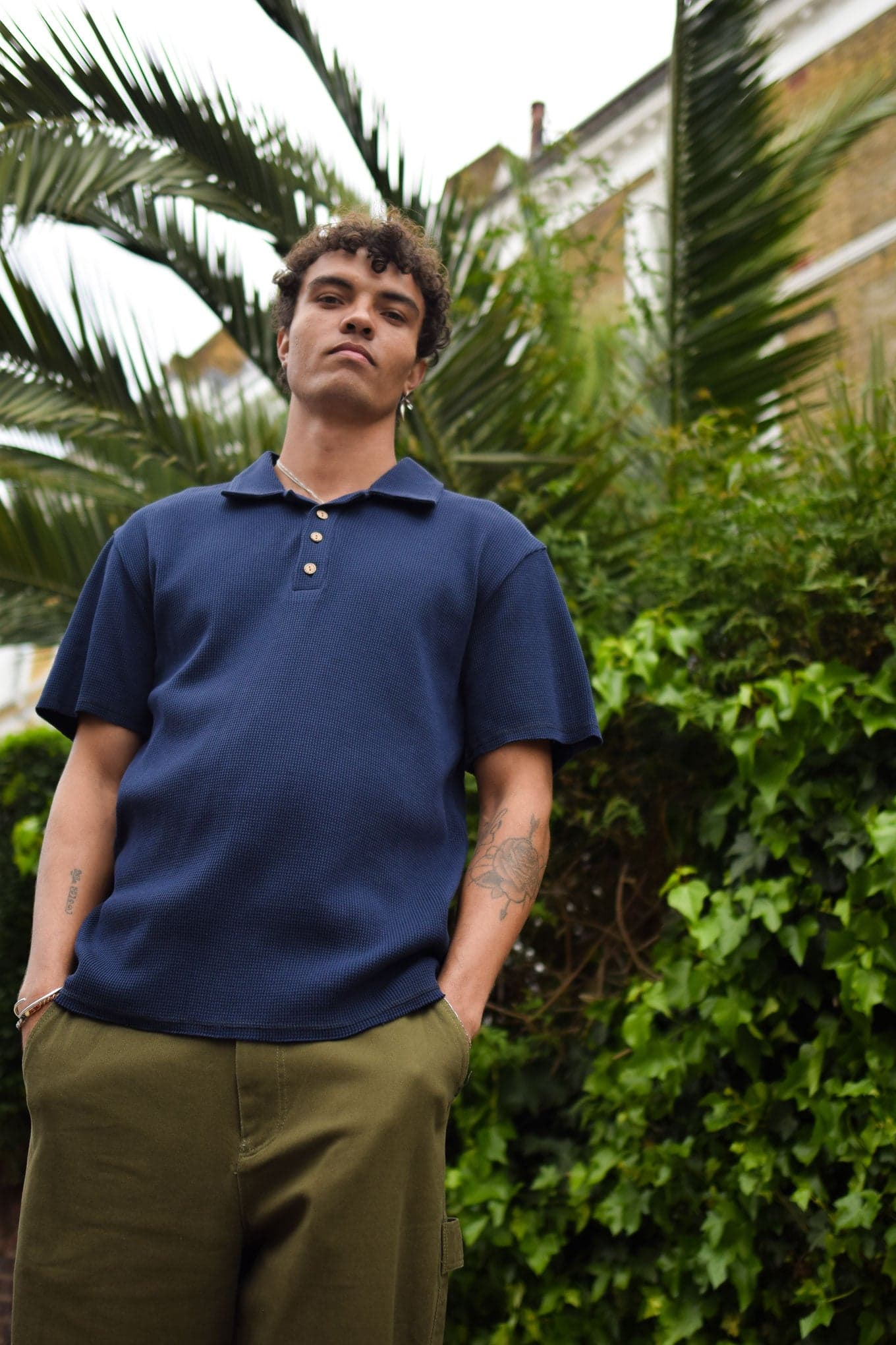 IVER Organic Cotton Polo - Navy