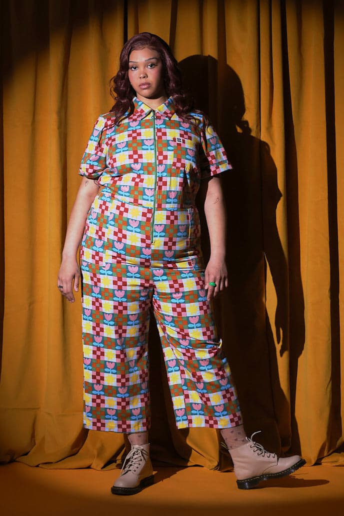 Ragan - Cotton Jumpsuit in Cosmic Folk Tulip Print