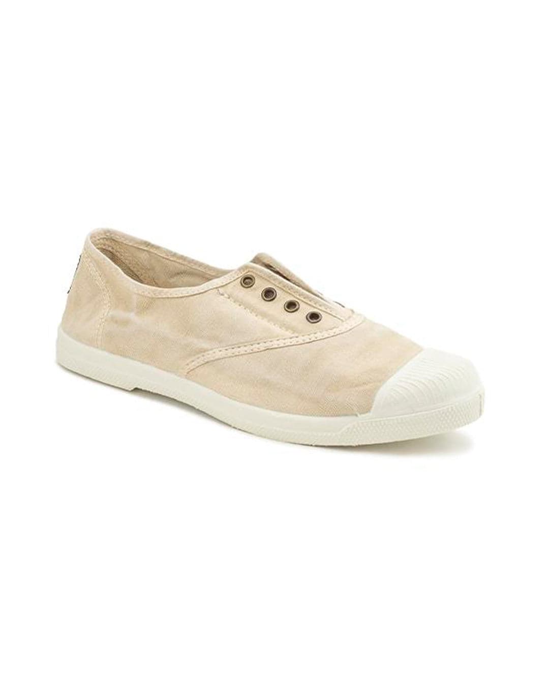 Lola Sand Cotton Plimsolls