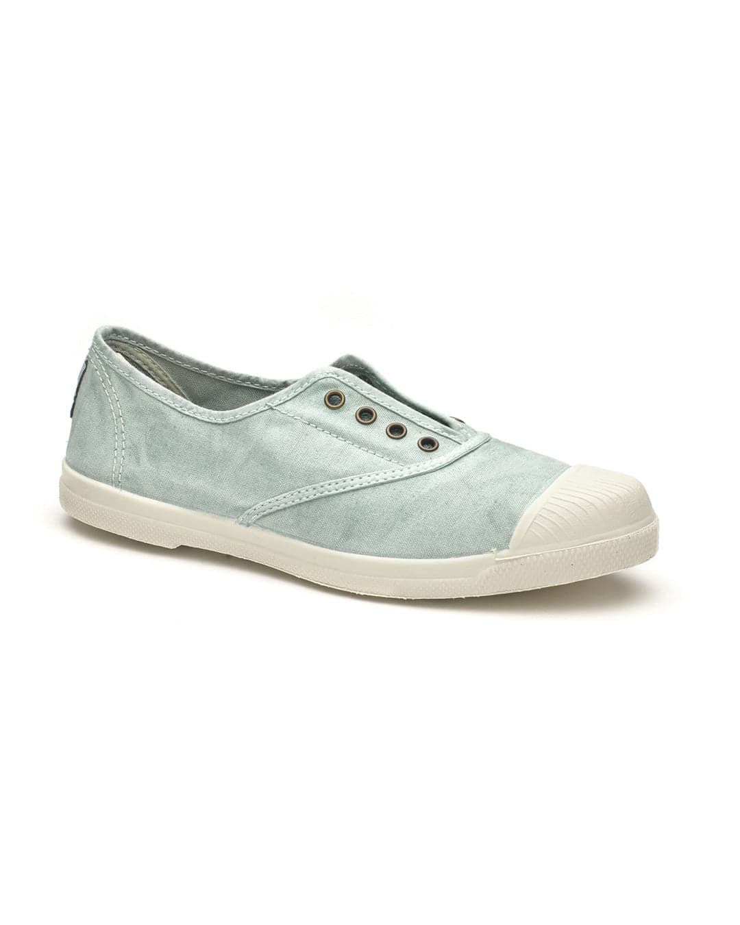 Lola Aqua Cotton Plimsolls