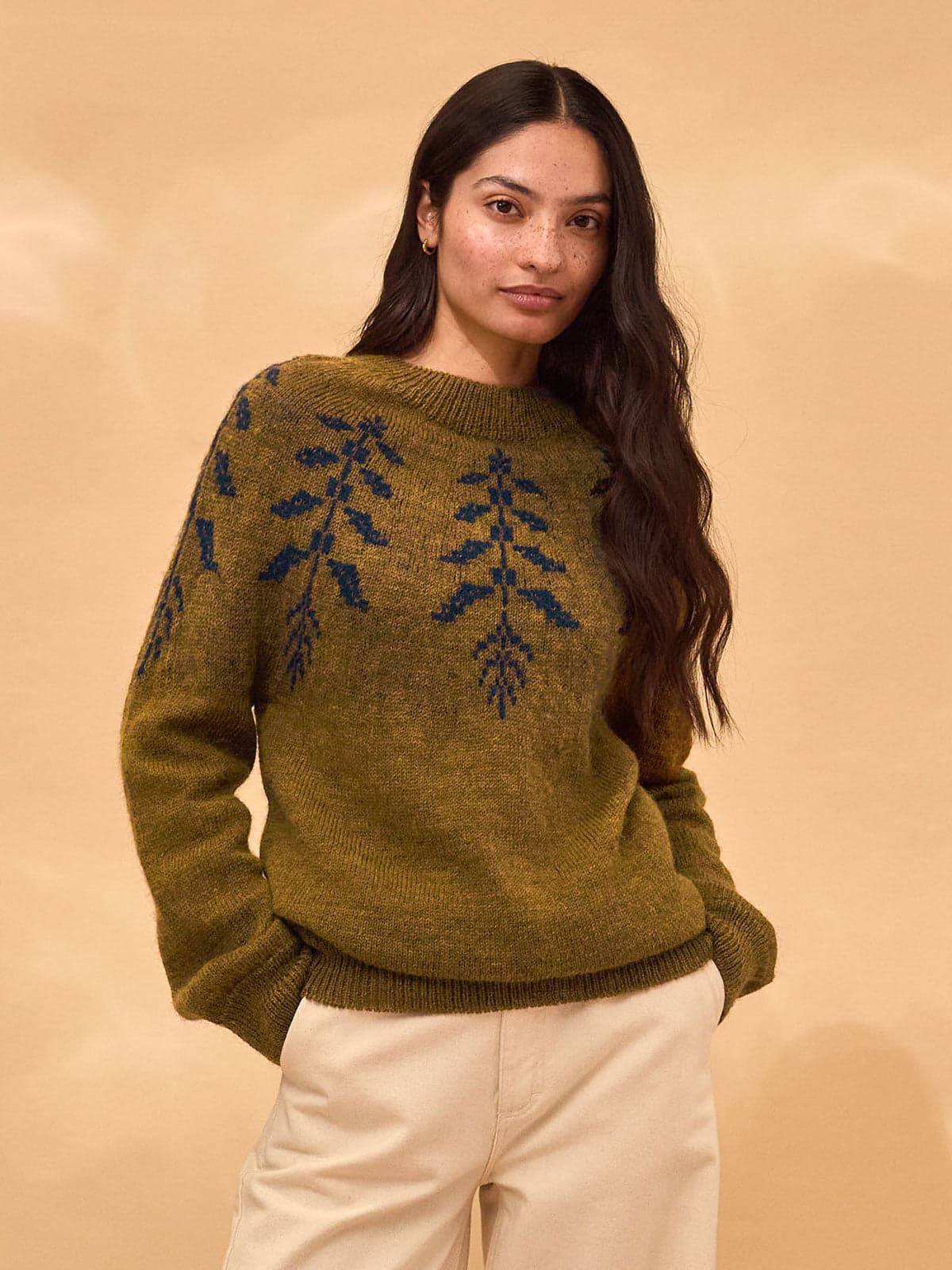 Botanical Yoke Jumper