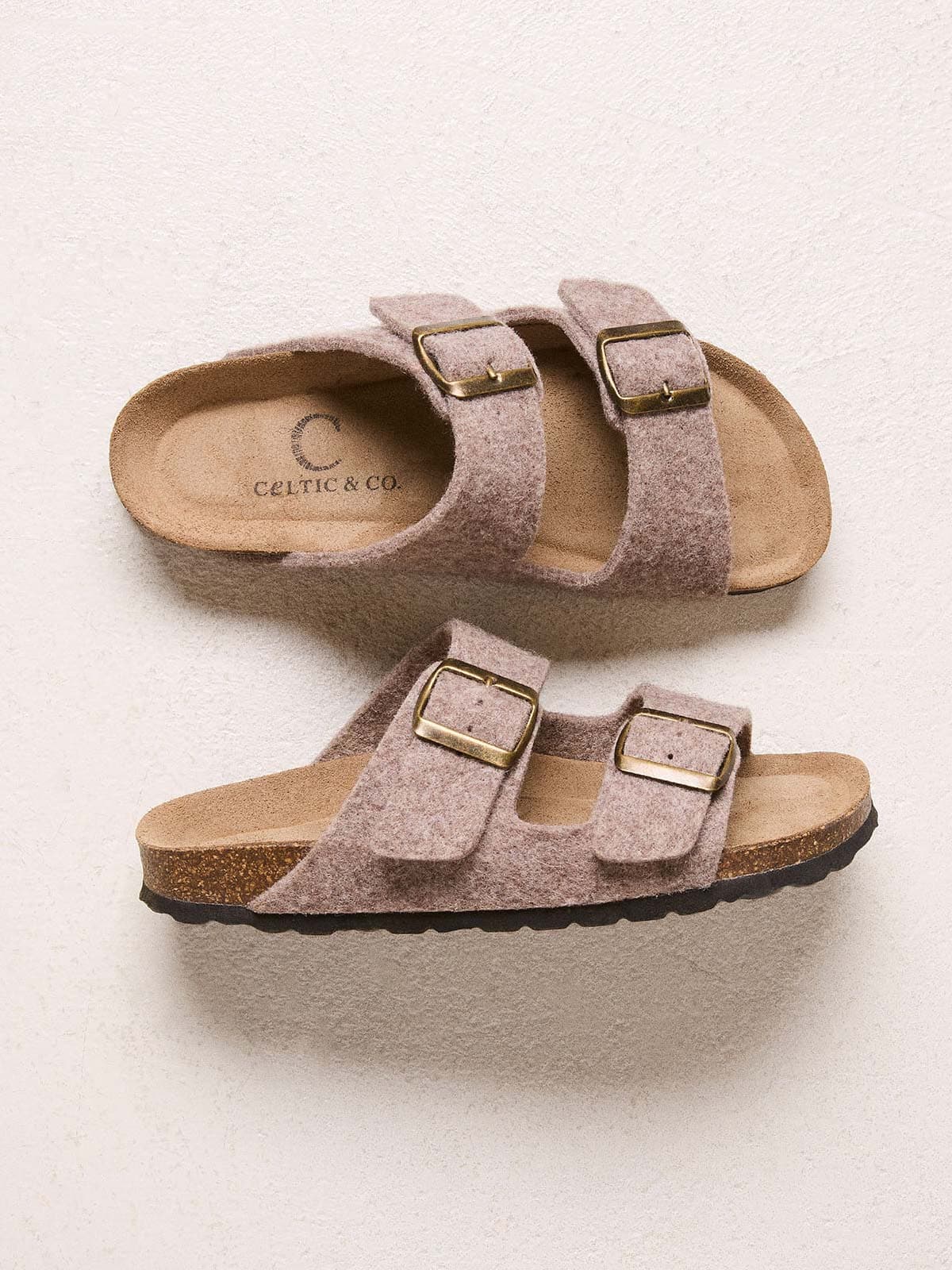 Felt Double Buckle Slide