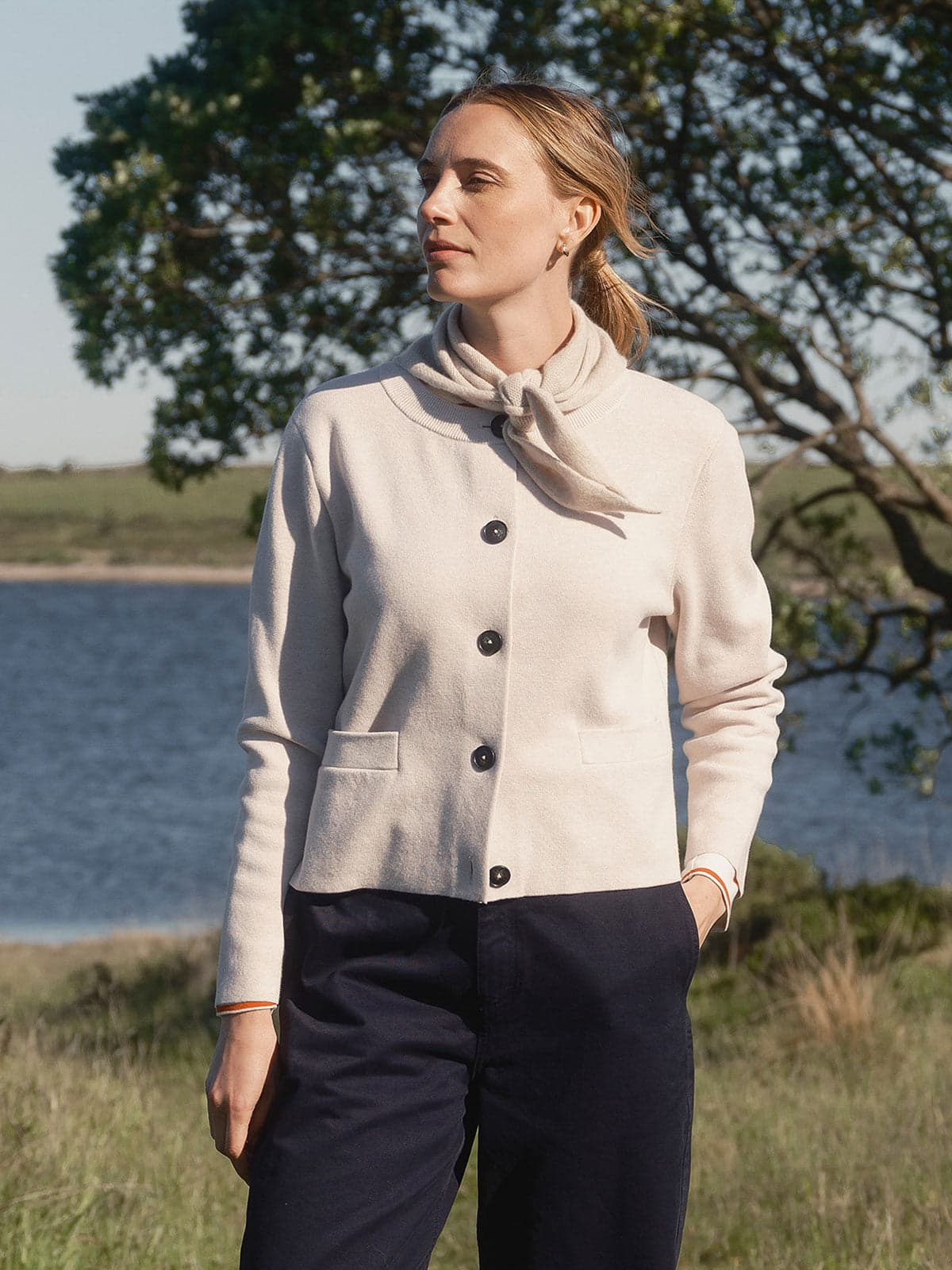 Organic Cotton Boxy Cardigan