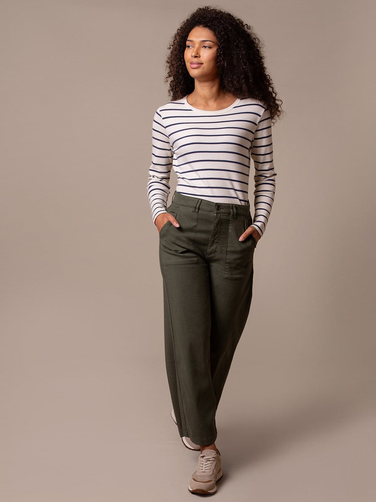 Wide Straight Leg Trousers