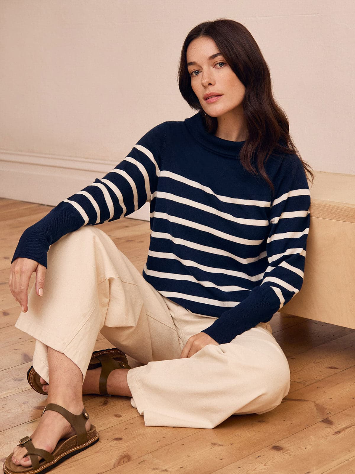 Fine Knit Collared Jumper