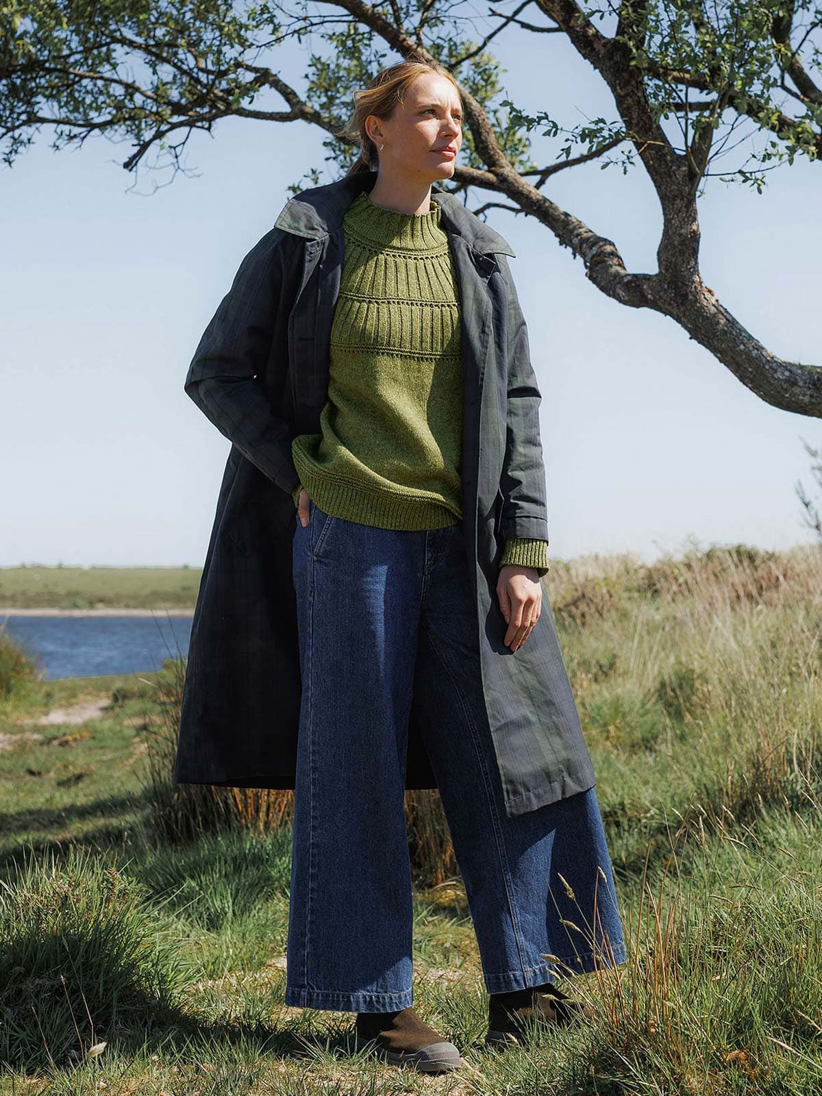 Waxed Cotton Trench Coat