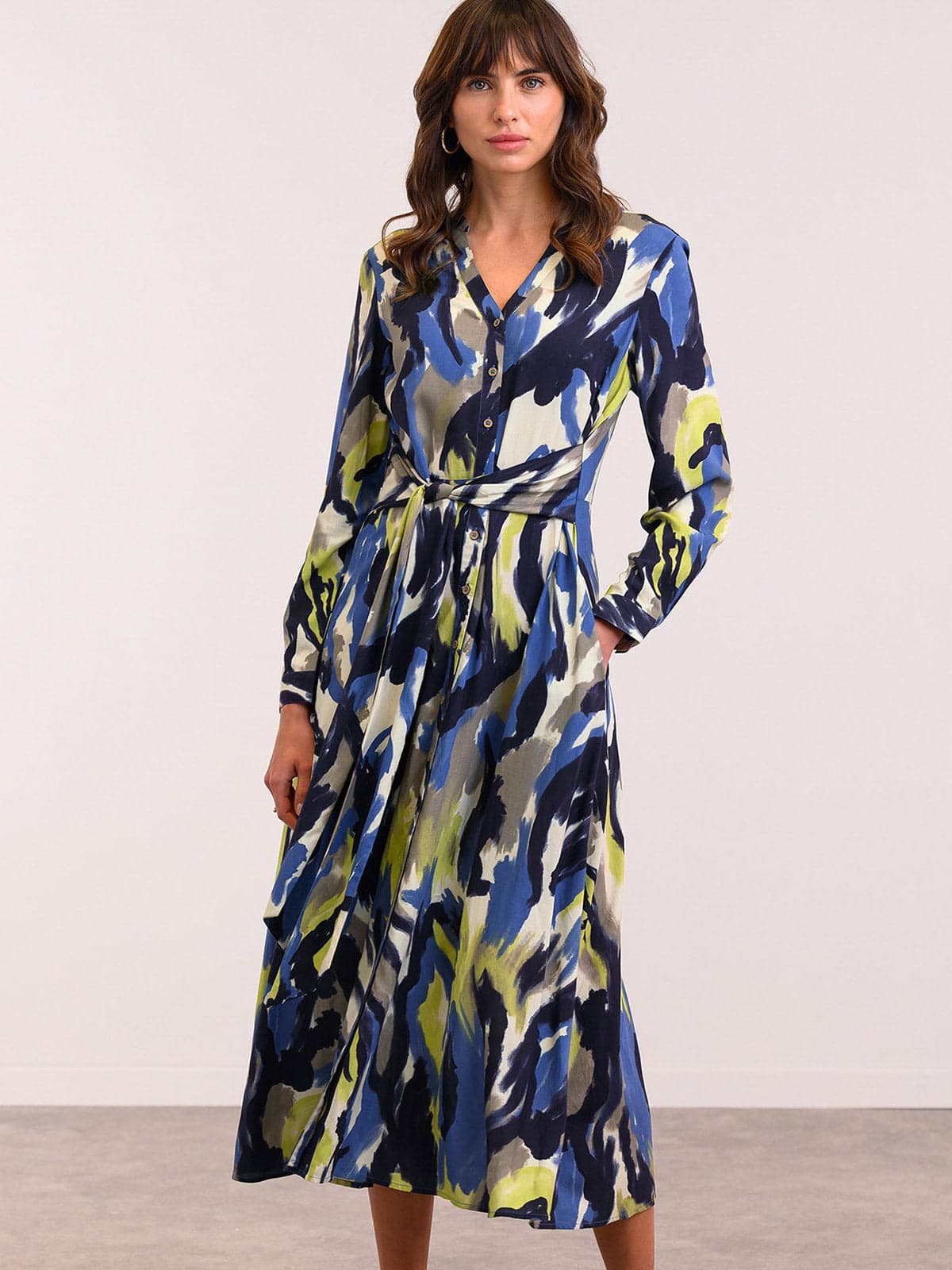 Tie Front Midi Dress