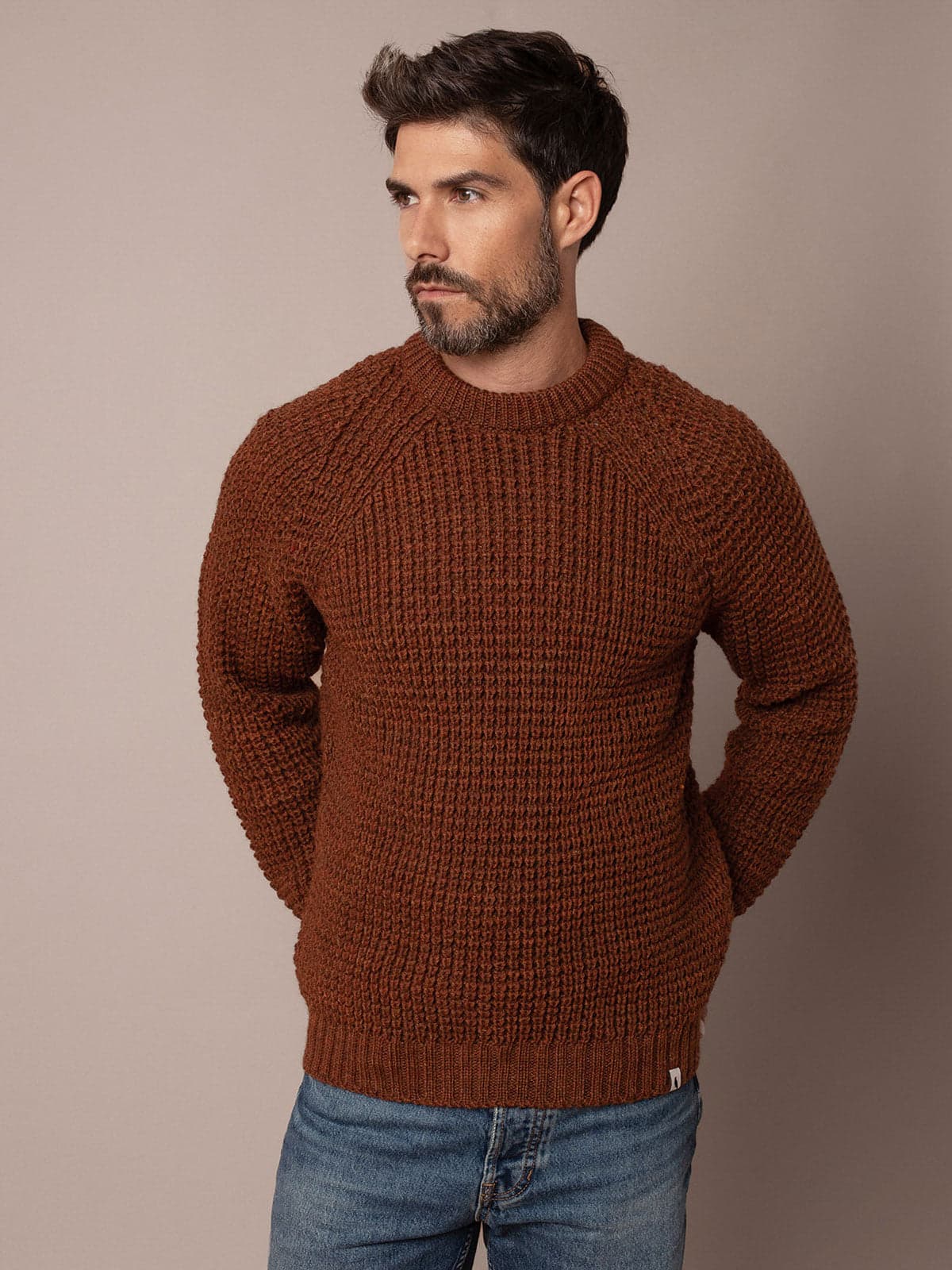 Men's Waffle Stitch Crew