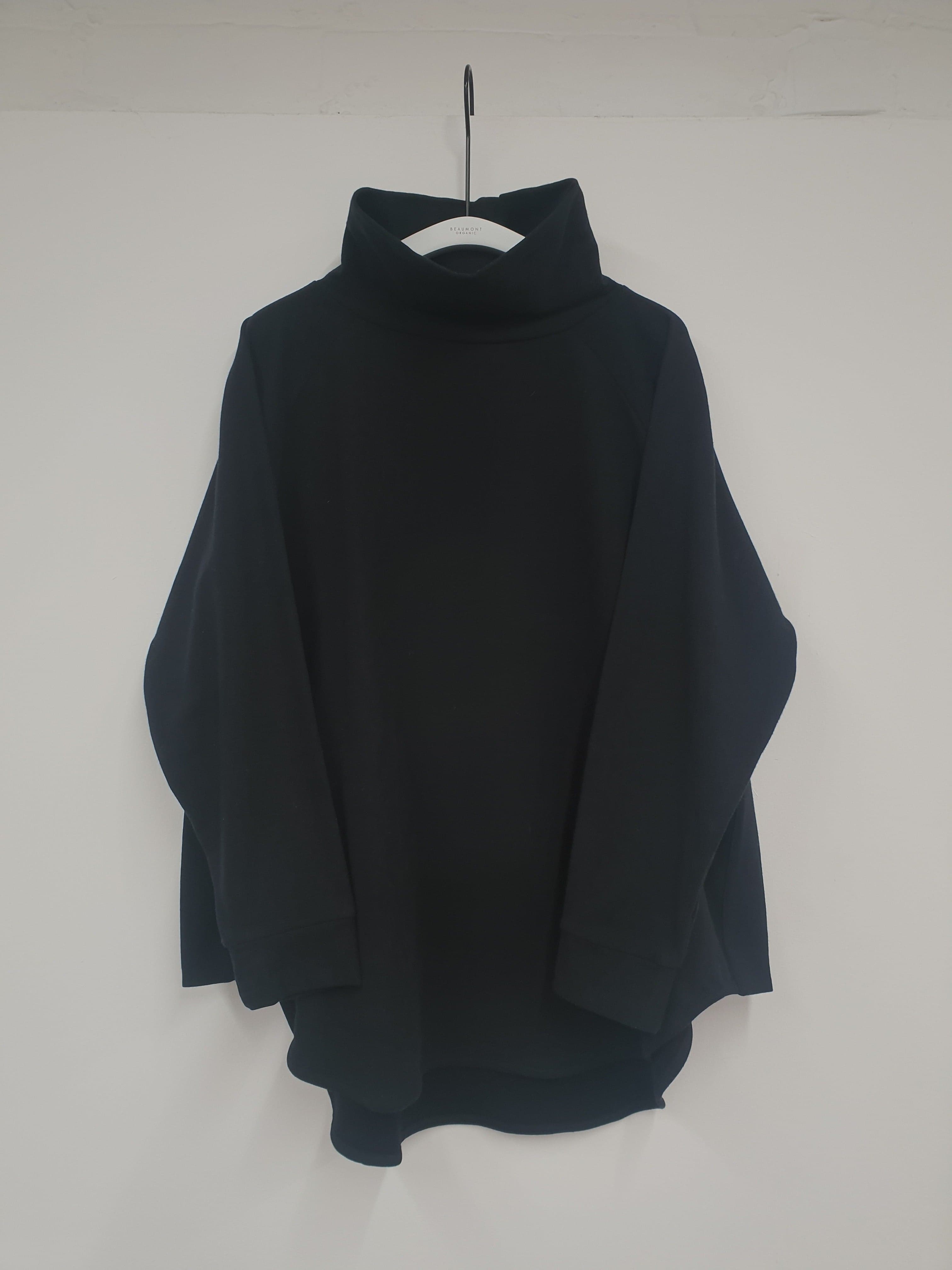 Nara Organic Cotton Felpe Sweatshirt in Black