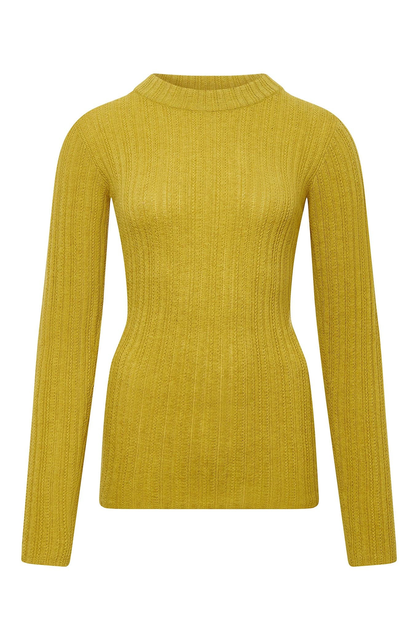 LUCKY Wool Blend Jumper - Mustard