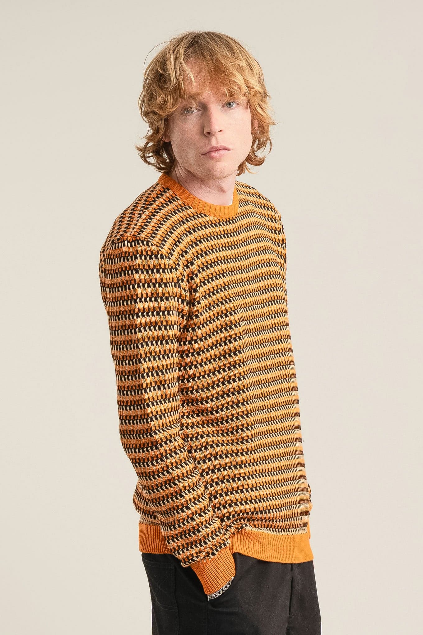 KAI - Organic Cotton Jumper Black & Gold