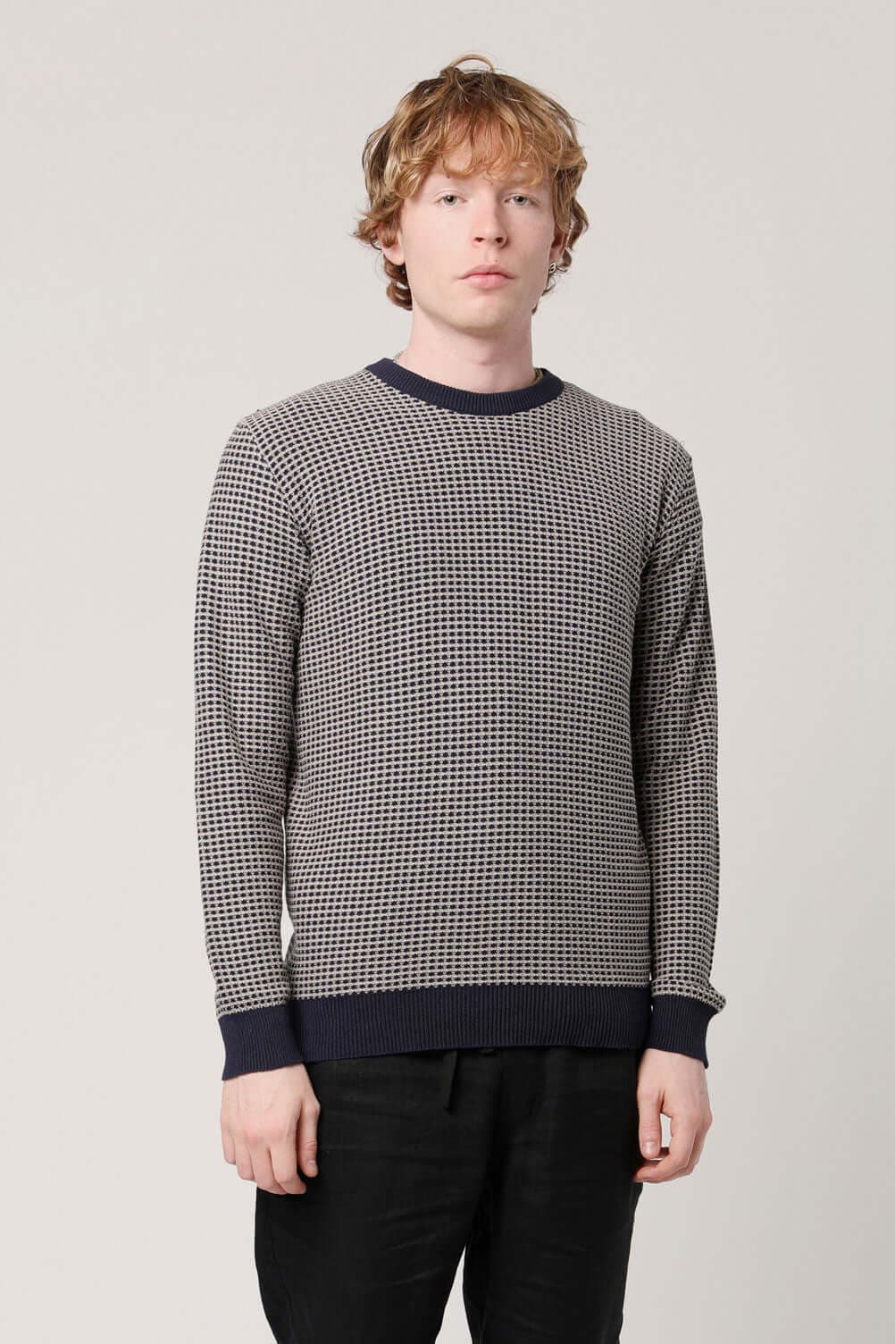 HASAN - Organic Cotton Jumper Navy