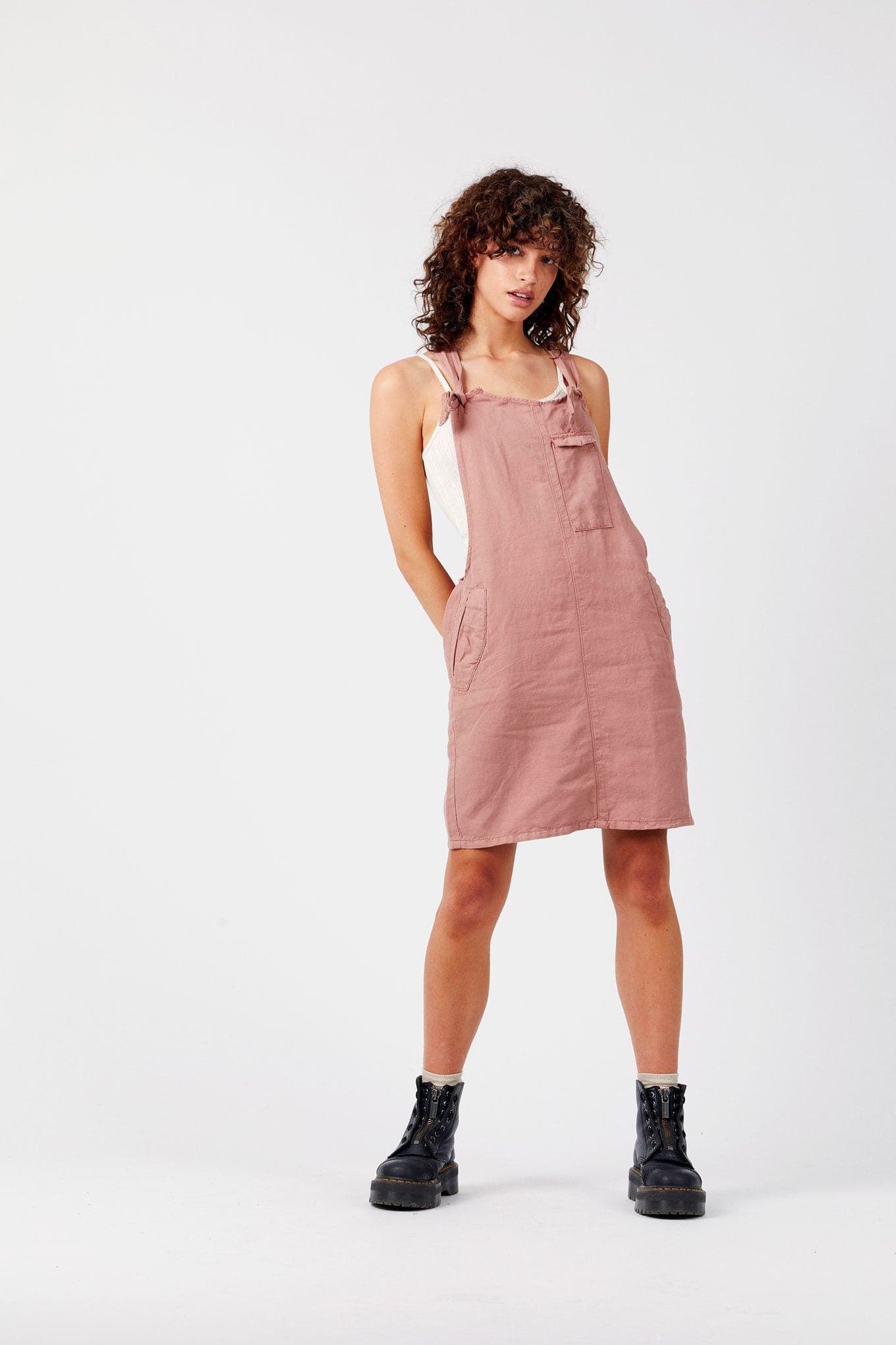 PEGGY Pink - Organic Cotton Dress by Flax & Loom